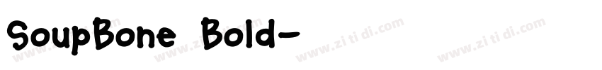 SoupBone Bold字体转换
